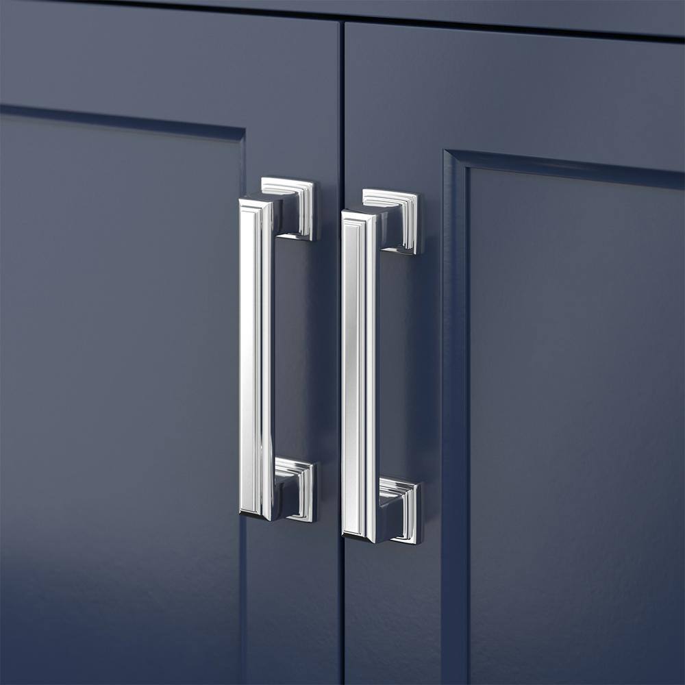 Affinity 61" Double Sink Vanity with White & Gray Carrara Marble Top - Design Element Bath Kitchen - Bathroom Vanity - White