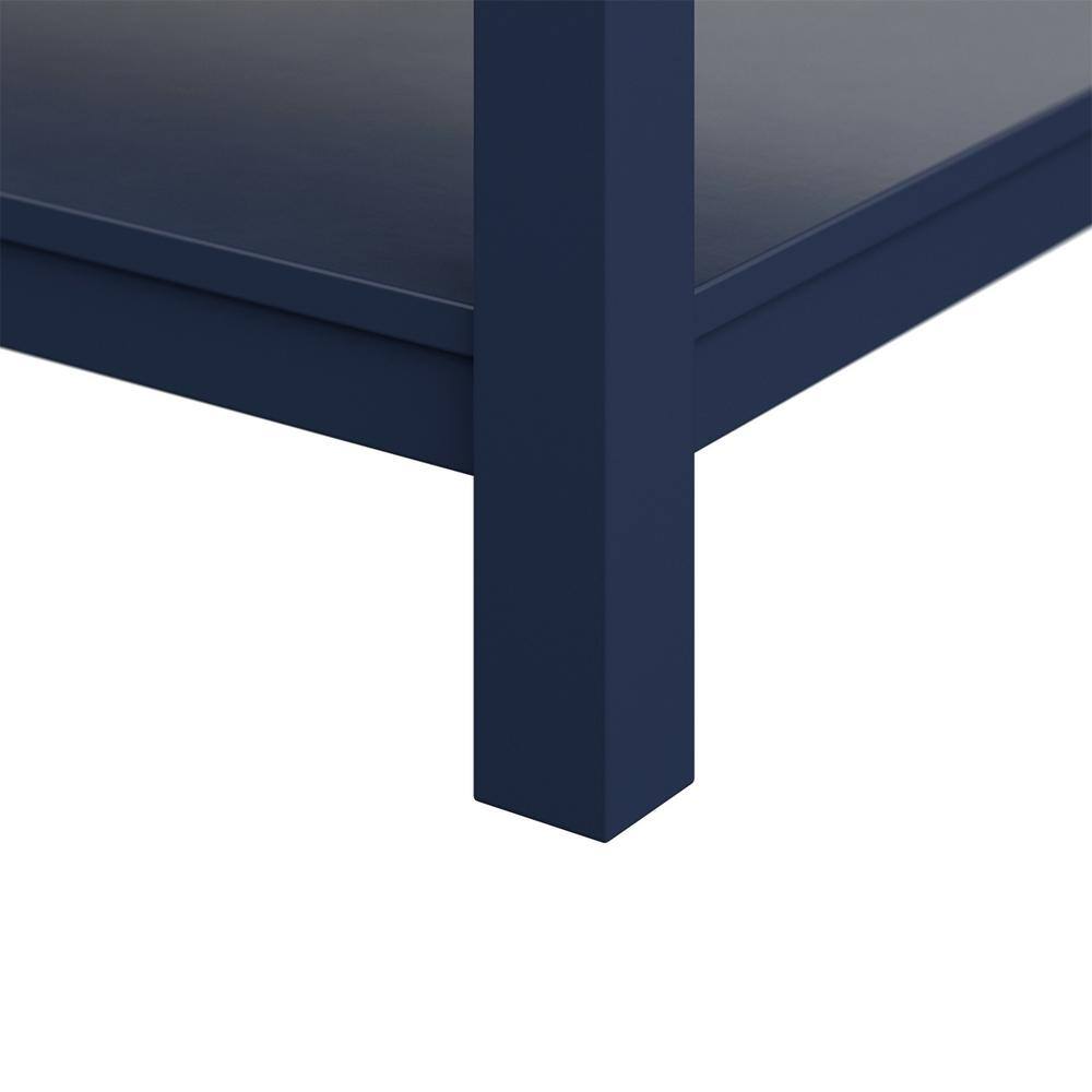 Affinity 61" Double Sink Vanity with White & Gray Carrara Marble Top - Design Element Bath Kitchen - Bathroom Vanity - White