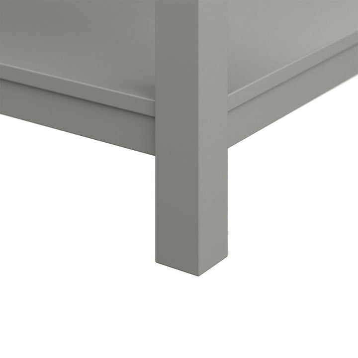 Affinity 61" Double Sink Vanity with White & Gray Carrara Marble Top - Design Element Bath Kitchen - Bathroom Vanity - White