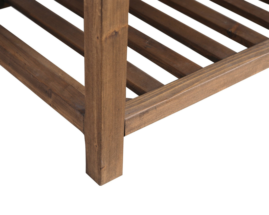 Austin 48" Vanity Base Built With Reclaimed Wood in Walnut Finish - Design Element Bath Kitchen - Bathroom Vanity -