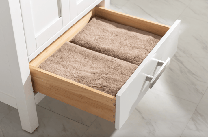 Valentino 24" Single Vanity with Porcelain Top - Design Element Bath Kitchen - Bathroom Vanity -