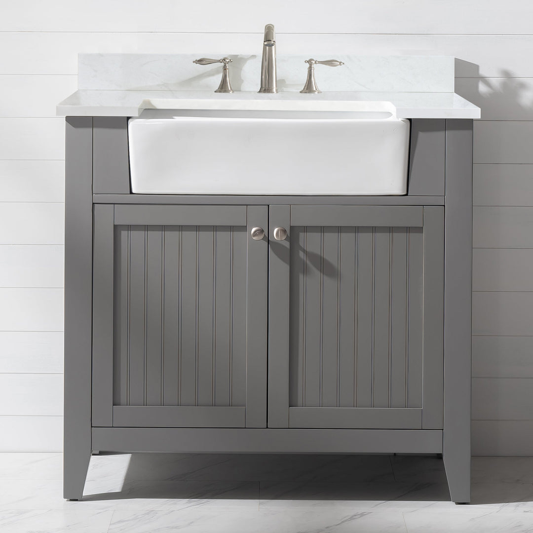 Burbank 36" Single Sink Vanity with Quartz Top
