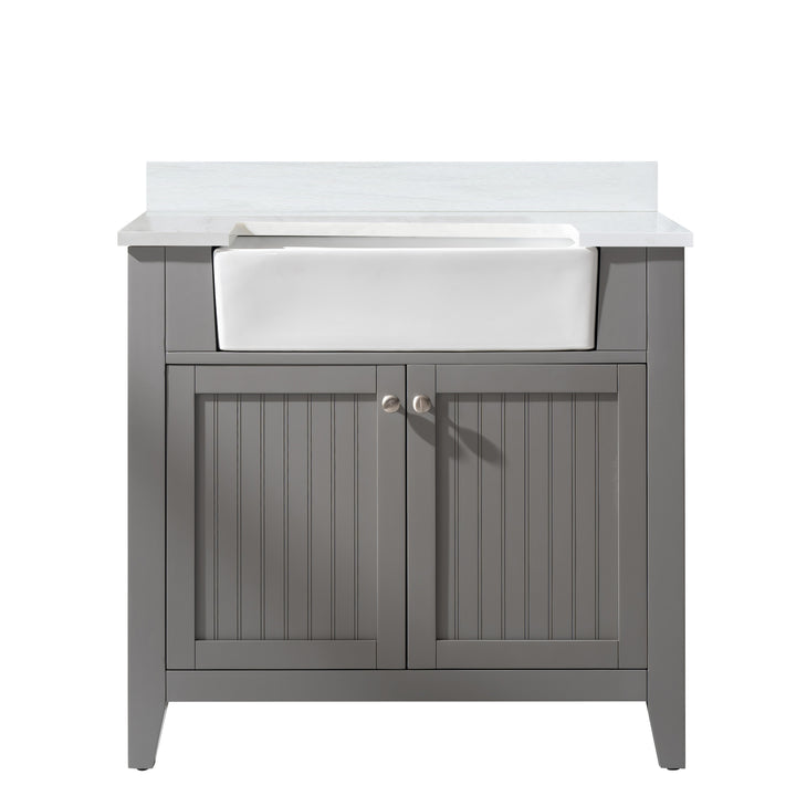 Burbank 36" Single Sink Vanity with Quartz Top