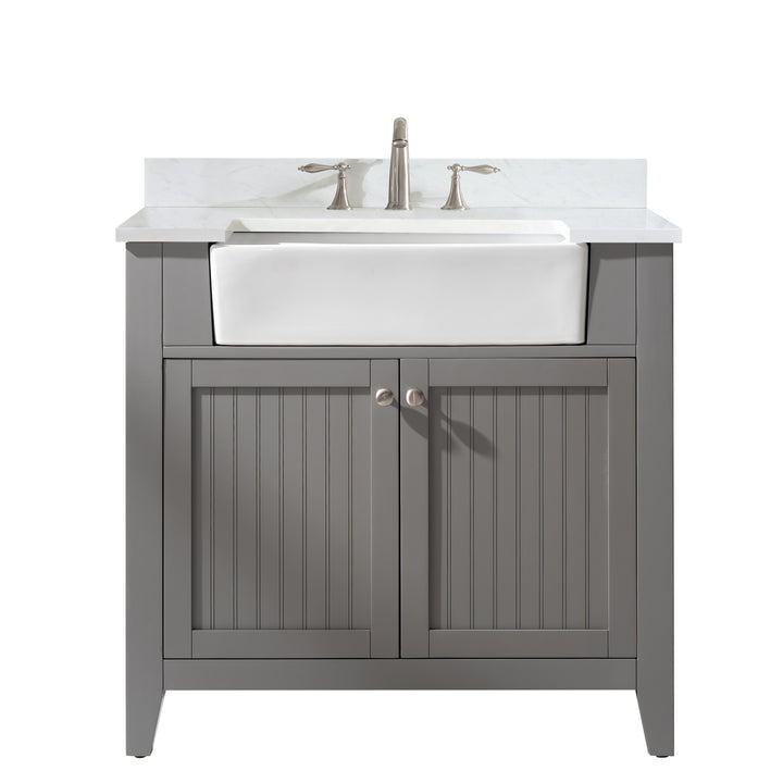 Burbank 36" Single Sink Vanity with Quartz Top
