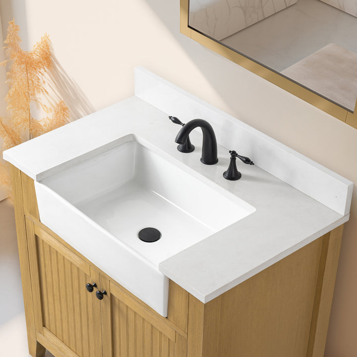 Burbank 36" Single Sink Vanity with Quartz Top