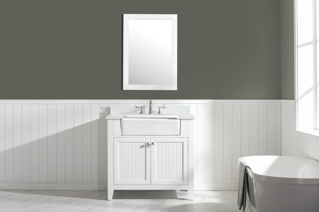 Burbank 36" Single Sink Vanity with Quartz Top