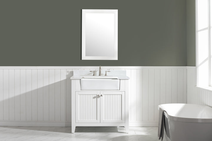 Burbank 36" Single Sink Vanity with Quartz Top