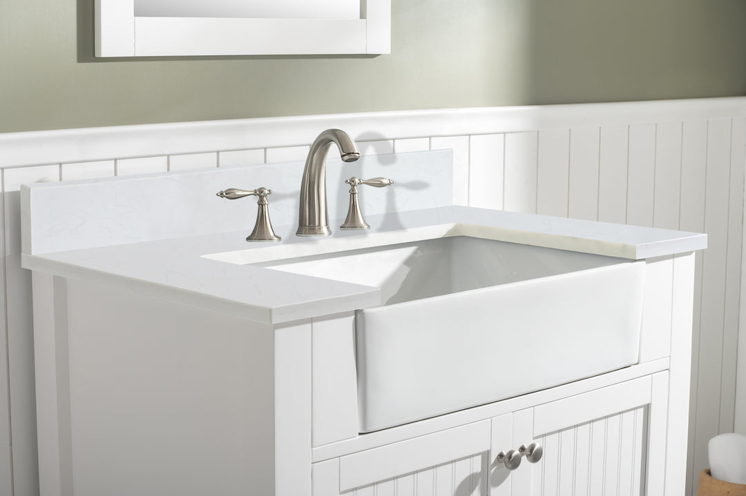 Burbank 36" Single Sink Vanity with Quartz Top