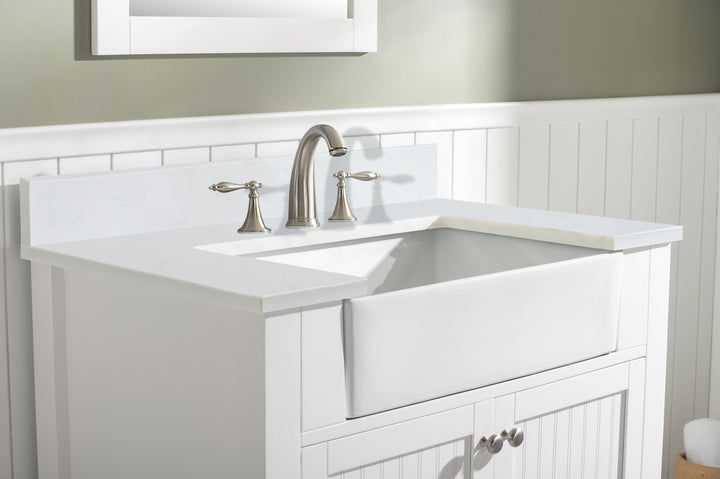 Burbank 36" Single Sink Vanity with Quartz Top