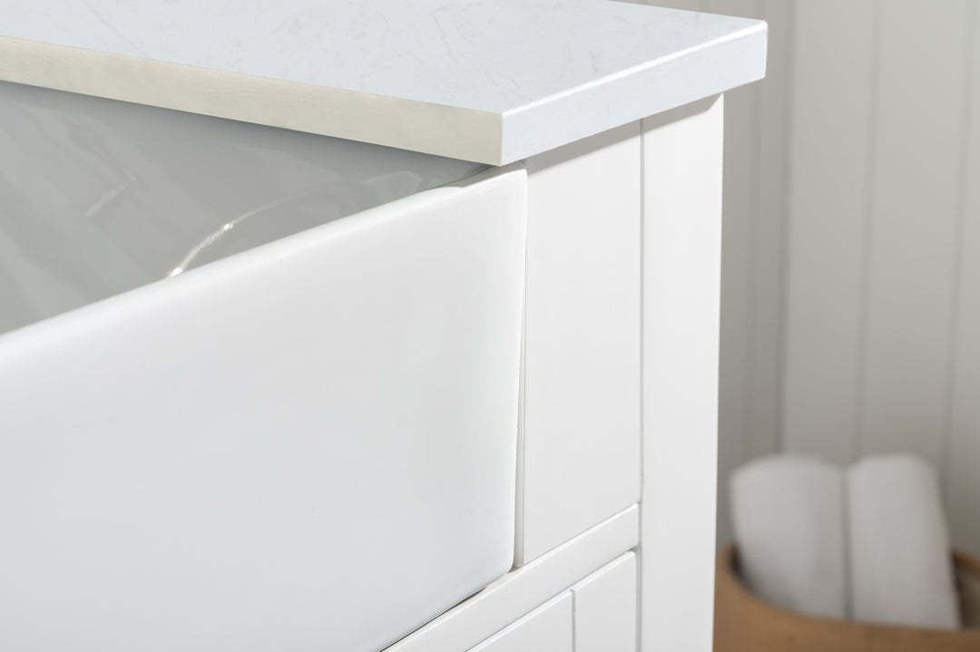 Burbank 36" Single Sink Vanity with Quartz Top