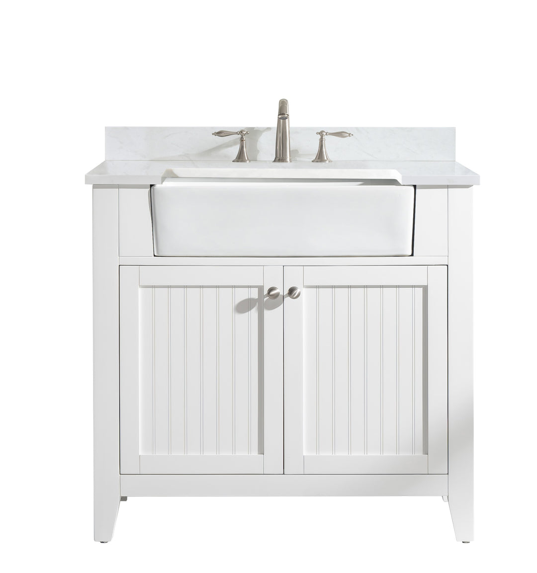 Burbank 36" Single Sink Vanity with Quartz Top