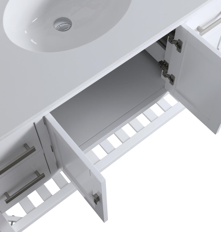 Monaco 48" Single Sink Bathroom Vanity Base Cabinet without Top