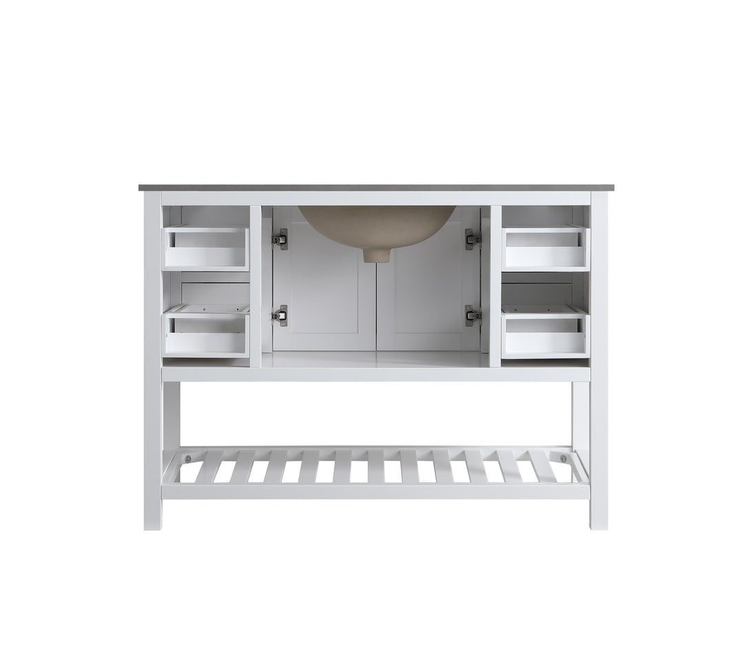 Monaco 48" Single Sink Bathroom Vanity Base Cabinet without Top
