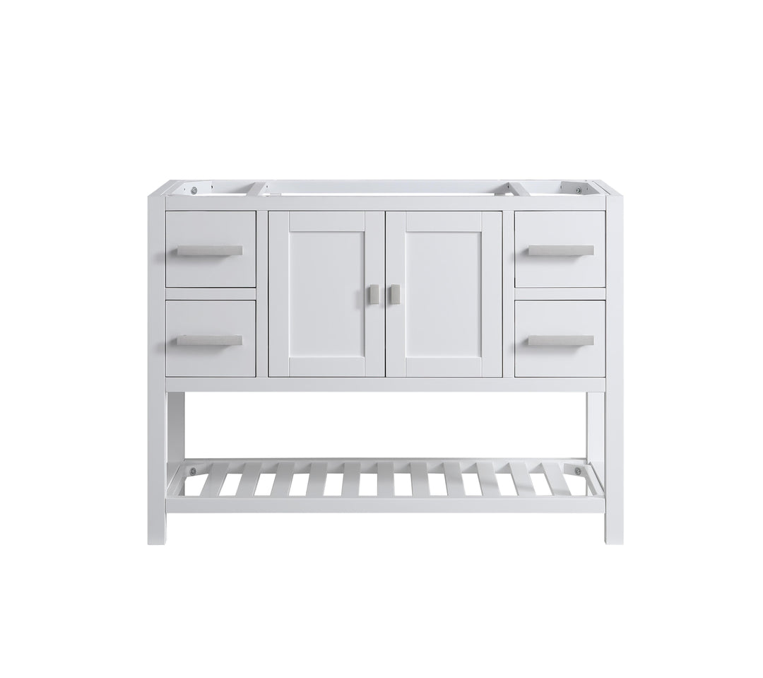 Monaco 48" Single Sink Bathroom Vanity Base Cabinet without Top