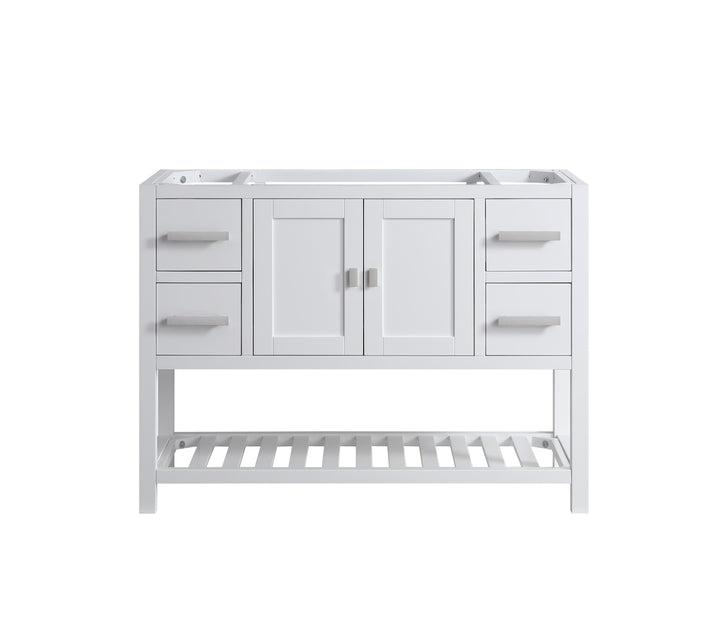 Monaco 48" Single Sink Bathroom Vanity Base Cabinet without Top