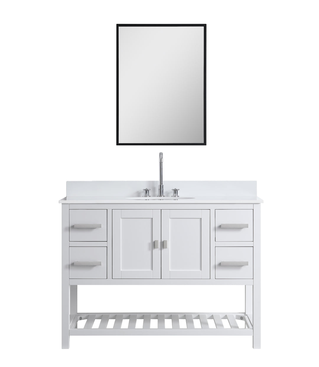 Monaco 48" Single Sink Bathroom Vanity Base Cabinet without Top