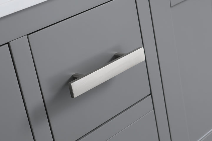 Monaco 60" Double Sink Bathroom Vanity Base Cabinet without Top