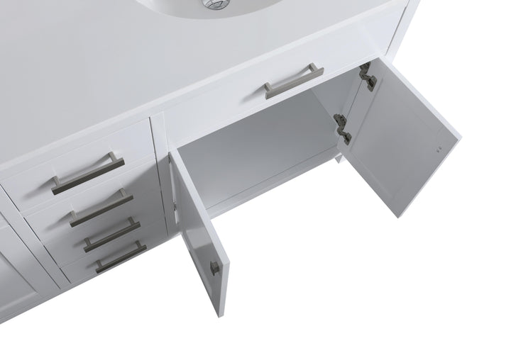 London 71.5" Double Sink Vanity Cabinet Only in White