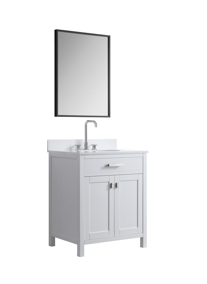 London 29.5" Single Sink Vanity Cabinet Only in White