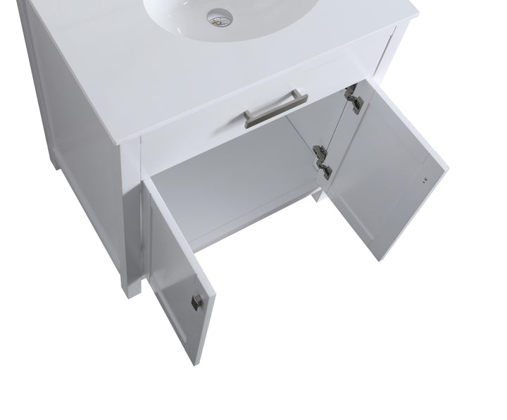 London 29.5" Single Sink Vanity Cabinet Only in White