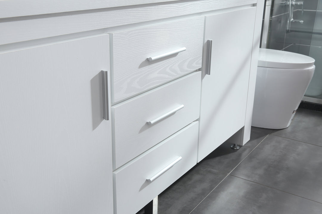 Washington 72" Double Sink Vanity with Wood Vanity Top and Mirror