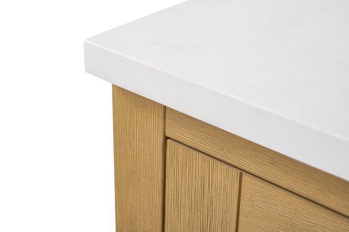 Estate 102" Double Sink Bathroom Vanity Modular Set with White Quartz Top