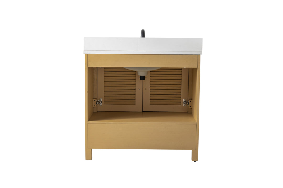 Estate 36" Single Vanity with White Quartz Top