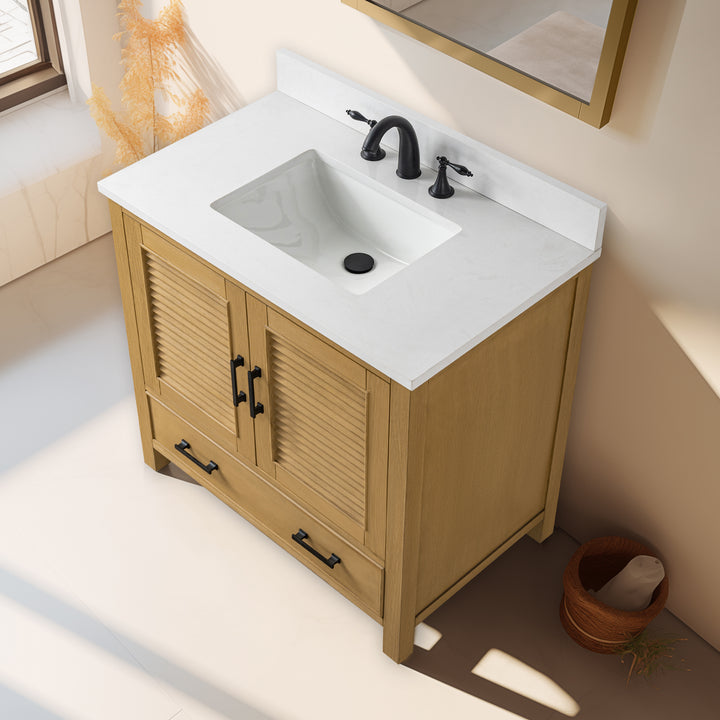 Estate 36" Single Vanity with White Quartz Top