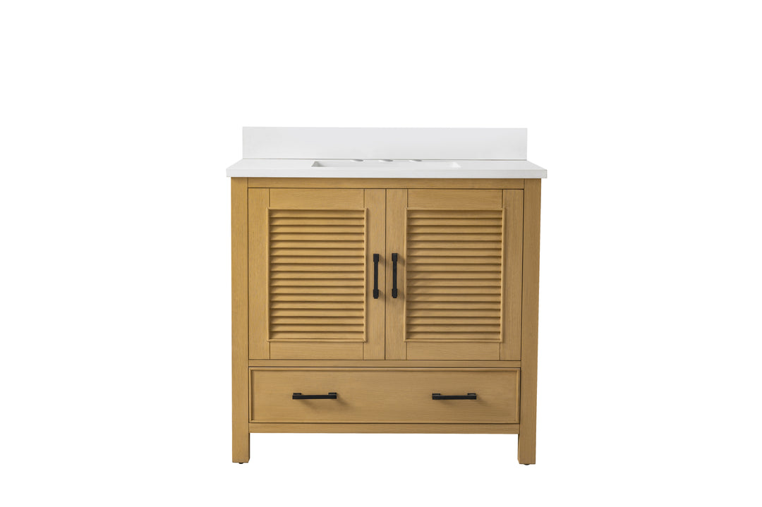 Estate 36" Single Vanity with White Quartz Top