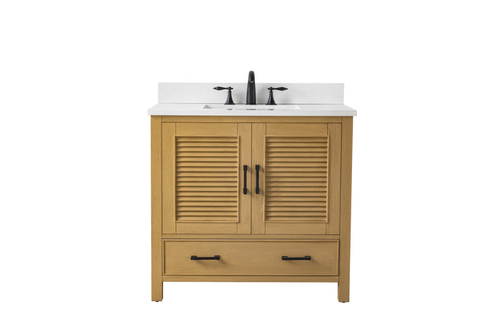 Estate 36" Single Vanity with White Quartz Top