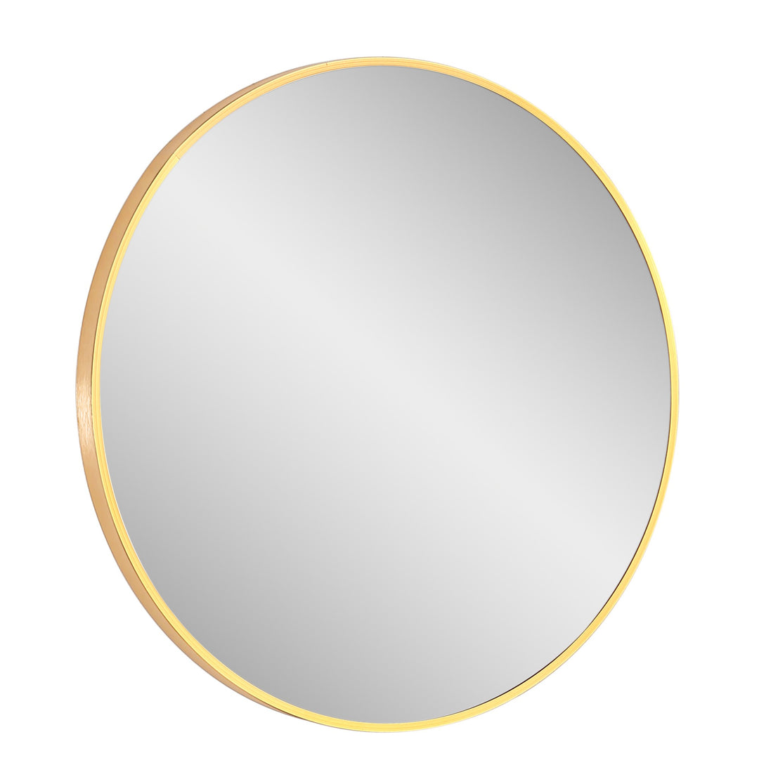 Vera 28" x 28" Round Vanity Mirror with Stainless Steel Frame