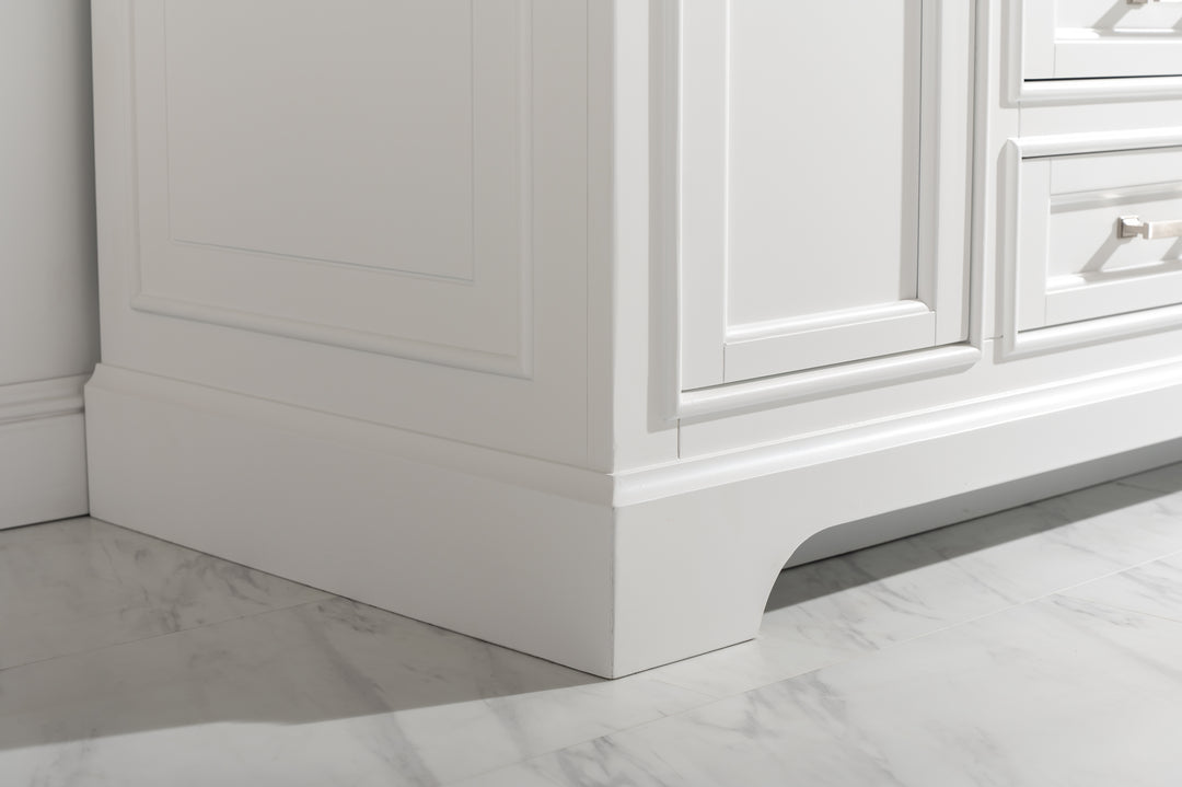 Milano 48" Single Sink Vanity with White Quartz Top
