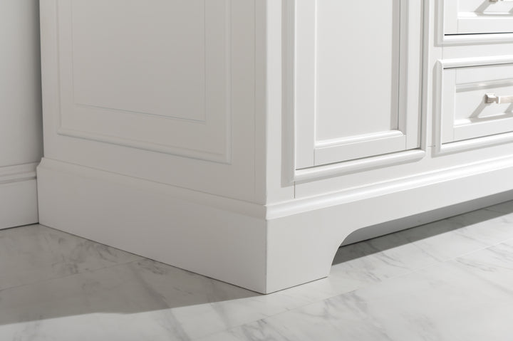 Milano 48" Single Sink Vanity with White Quartz Top