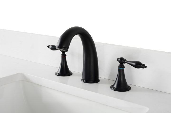 Milano 72" Double Sink Vanity with White Quartz Top