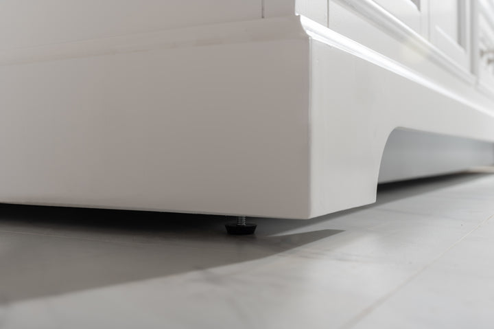 Milano 72" Double Sink Vanity with White Quartz Top