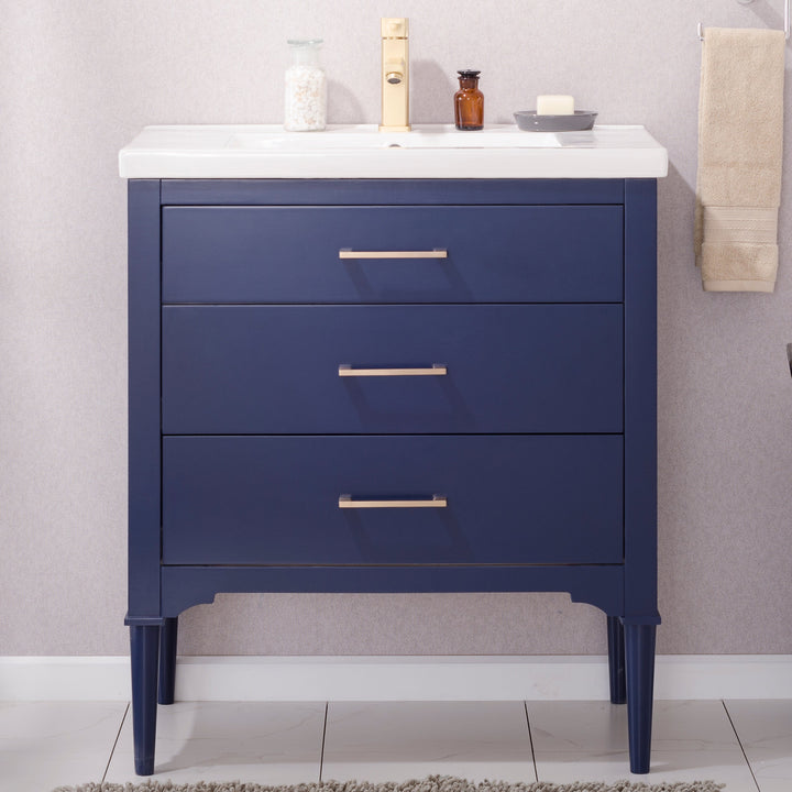 Mason 30" Single Sink Vanity with Porcelain Top