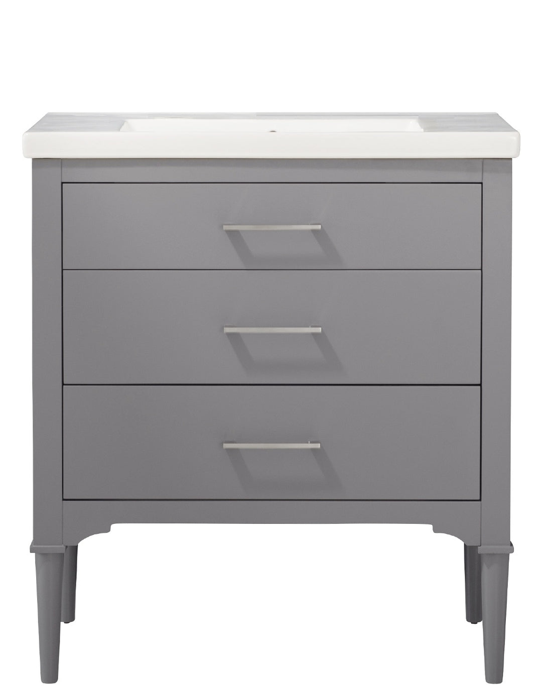 Mason 30" Single Sink Vanity with Porcelain Top