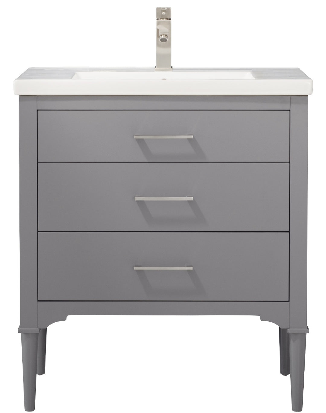 Mason 30" Single Sink Vanity with Porcelain Top