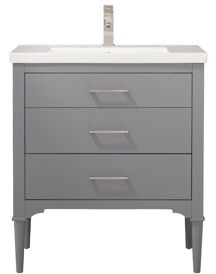 Mason 30" Single Sink Vanity with Porcelain Top