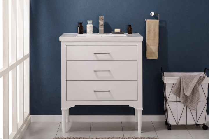 Mason 30" Single Sink Vanity with Porcelain Top