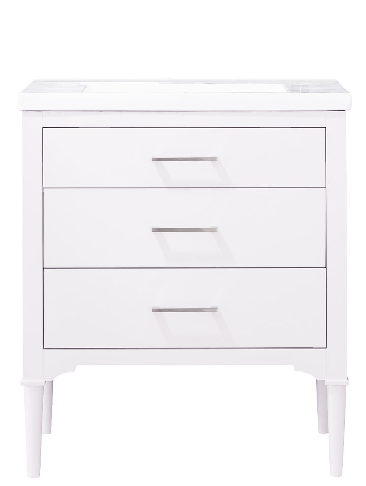 Mason 30" Single Sink Vanity with Porcelain Top
