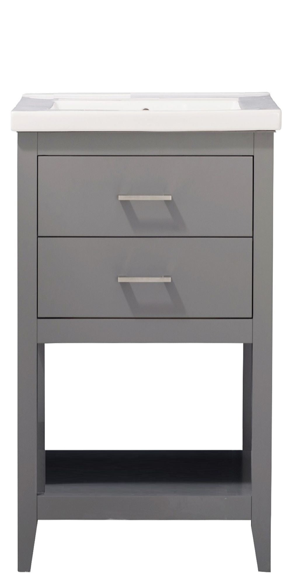 Cara 20" Single Sink Vanity with Porcelain Top