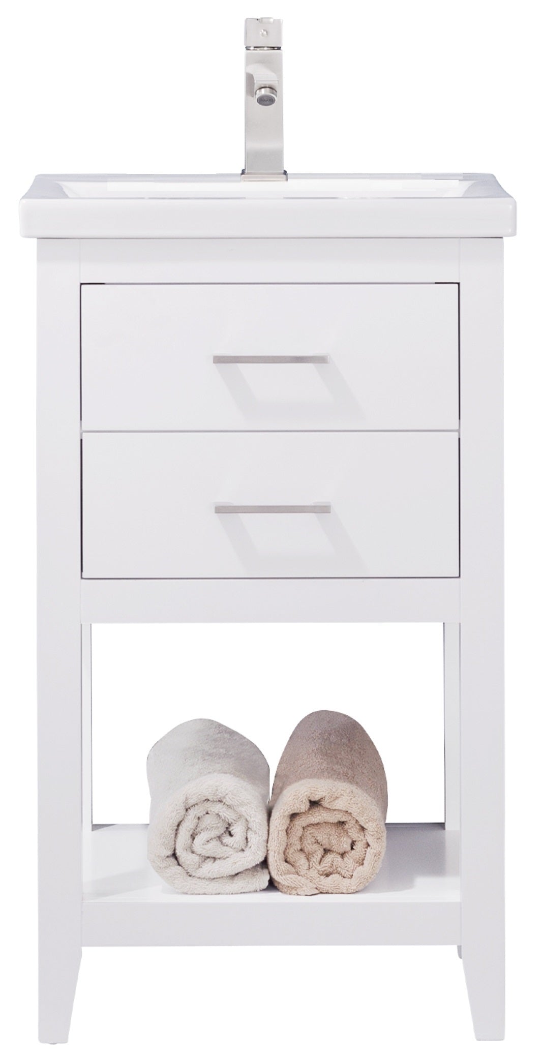 Cara 20" Single Sink Vanity with Porcelain Top