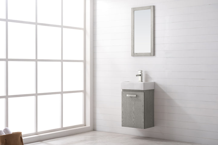 Stella 16.5" Single Sink Vanity with Porcelain Top