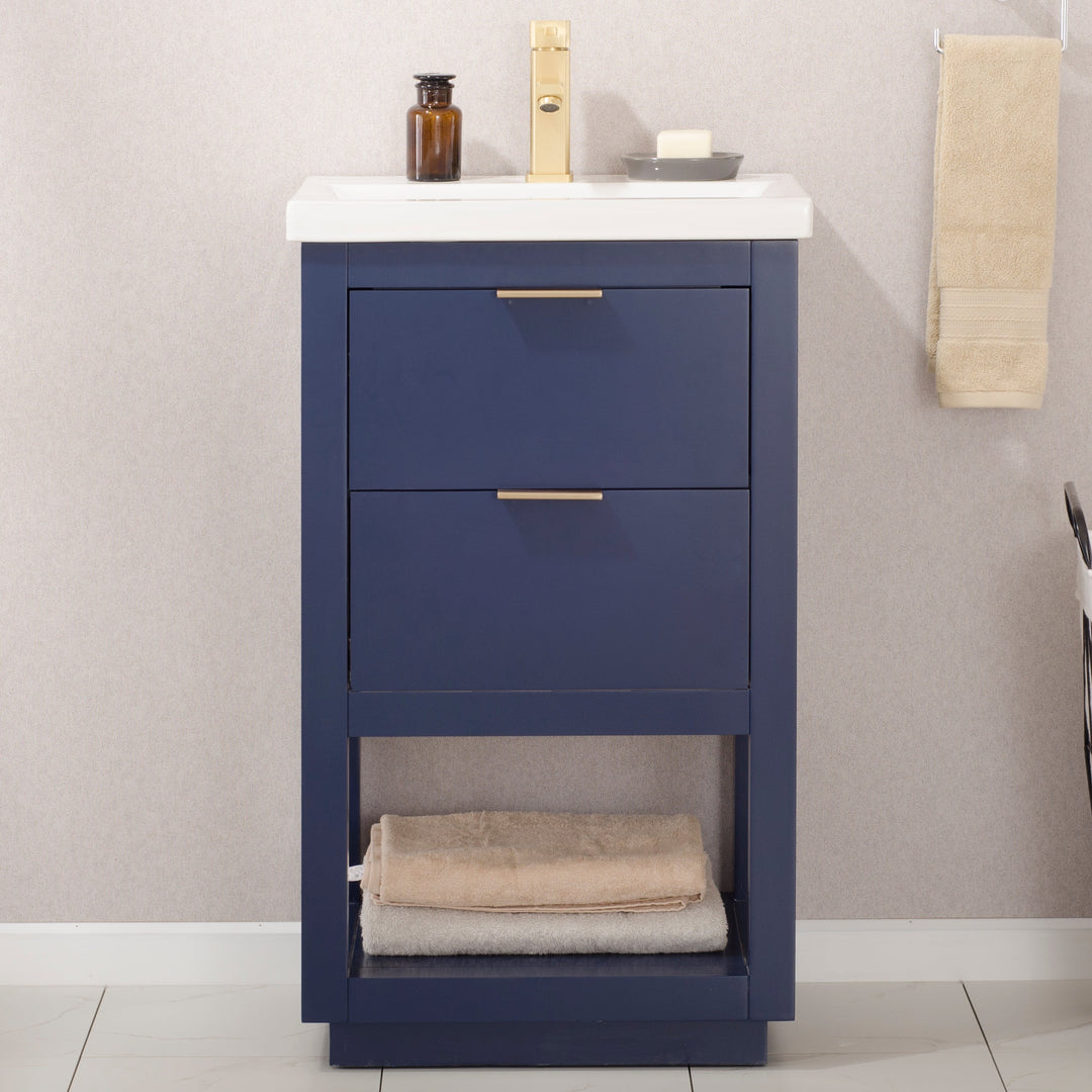 Klein 20" Single Sink Vanity with Porcelain Top