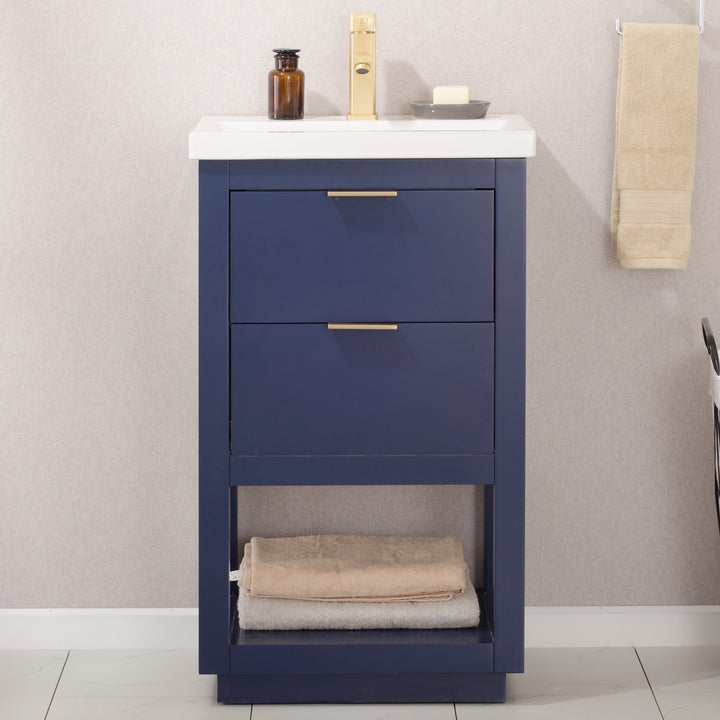 Klein 20" Single Sink Vanity with Porcelain Top