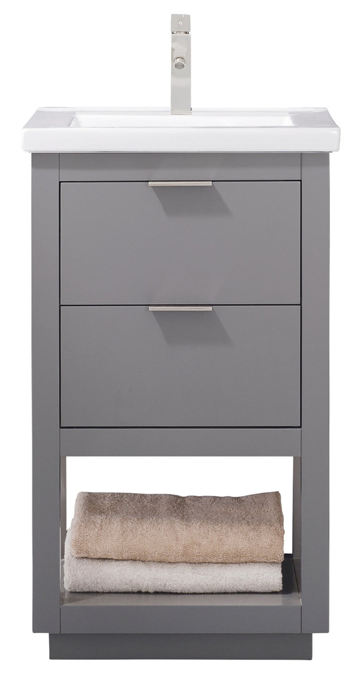 Klein 20" Single Sink Vanity with Porcelain Top